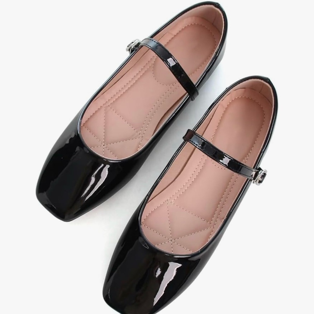 Elegant Black Mary Jane Flats